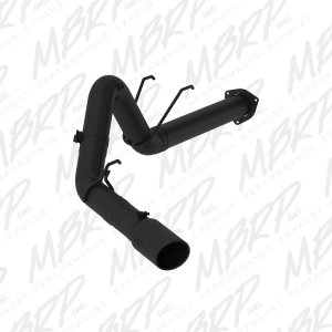 Ford F-250 Performance Exhaust - Single Tip - MBRP - Armor BLK DPF Back - Black - `17-`19