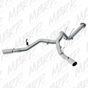Ford F-350 Performance Exhaust - MBRP - DPF Back, Armor Plus Cool Duals, T409 Stainless Steel - `17-`19