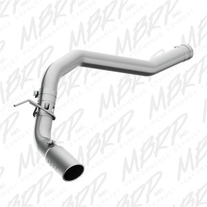 Nissan Titan XD Performance Exhaust - Single Side Exit - MBRP - DPF Back, ARMOR LITE Series, Aluminized Steel - `16-`19