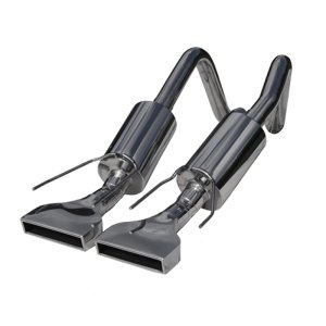 Chevrolet Corvette Performance Exhaust - MBRP - Armor Pro Axle Back with Dual Muffler, Dual Rear Exit, T304 Stainless Steel, Rectangular Tips - `05-`08