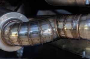 Chevrolet Corvette Performance Exhaust - Quad Split Rear Exit - MBRP - Armor Pro Cat Back, 3 in., 304 Stainless Steel, Active, AFM Sims - Carbon Fiber - `20-`24