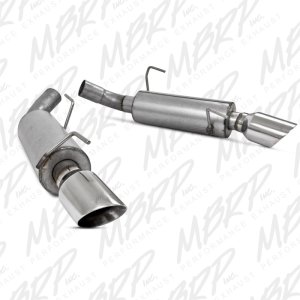 Ford Mustang Performance Exhaust - Rear - MBRP - Axle Back Dual Mufflers Armor Lite - `05-`10