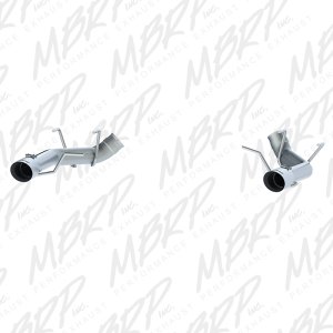 Ford Mustang Performance Exhaust - Rear - MBRP - Axle Back, Dual Split Rear Exit, T304, Muffler Delete - `11-`14