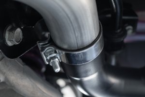 Ford Mustang Performance Exhaust - Rear - MBRP - Cat Back, Quad Tip, Race Version, T304 Stainless Steel - `18-`19