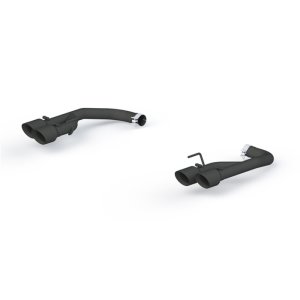 Ford Mustang Performance Exhaust - Rear - MBRP - Axle Back, Armor BLK Series, Non Active, Dual Rear Exit with Quad 4in Dual Wall Tips - Black - `18-`20
