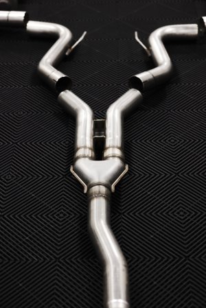 Ford Mustang Performance Exhaust - Quad Rear Exit - MBRP - Cat Back, Armor Pro, T304 Stainless Steel, 3in, Active - Carbon Fiber - `18-`22 Ford Mustang Performance Exhaust - Quad Rear Exit - MBRP - Cat Back, Armor Pro, T304 Stainless Steel, 3in, Active - Carbon Fiber - `18-`22