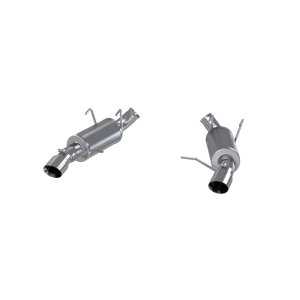 Ford Mustang Performance Exhaust - Rear - MBRP - Dual Split Rear, Armor Lite, Aluminized Steel - `11-`14