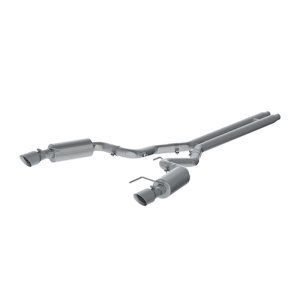 Ford Mustang Performance Exhaust - Dual Split Rear Exit - MBRP - Cat Back, Street Version, T409 Stainless Steel - 2015