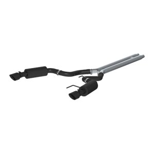 Ford Mustang Performance Exhaust - MBRP - Cat Back Dual Split Rear Exit, ARMOR BLK - Black - 2015