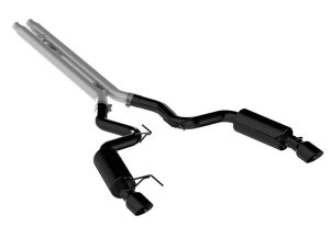 Ford Mustang Performance Exhaust - MBRP - Cat Back Dual Split Rear Exit, ARMOR BLK - Black - 2015