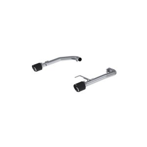 Ford Mustang Performance Exhaust - Rear - MBRP - T304 Stainless Steel, Dual Rear Exit, Carbon Fiber Tips, 2.5in Axle Back - `15-`23