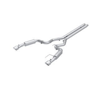 Ford Mustang Performance Exhaust - Dual Split Rear - MBRP - Cat Back, Aluminized Steel, Race Profile - 2024+