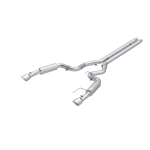 Ford Mustang Performance Exhaust - Dual Split Rear - MBRP - Cat Back, Aluminized Steel, Race Profile - 2024+