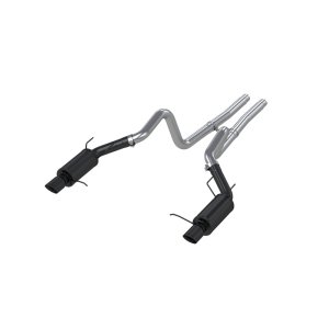 Ford Mustang Performance Exhaust - Rear - MBRP - Cat Back Dual Split Rear Exit - Black - `11-`14