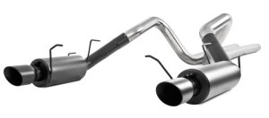 Ford Mustang Performance Exhaust - Rear - MBRP - Cat Back Dual Split Rear Exit - Black - `11-`14