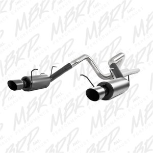 Ford Mustang Performance Exhaust - Rear - MBRP - Cat Back Dual Split Rear Exit - Black - `11-`14