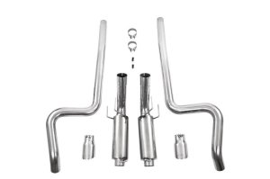 Ford Mustang Performance Exhaust - Dual Split Rear - MBRP - Armor Plus Cat Back T409 Stainless Steel - `11-`14