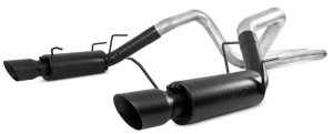 Ford Mustang Performance Exhaust - MBRP - Armor BLK Cat Back Dual Split Rear Exit - Black - `11-`14