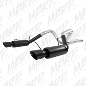 Ford Mustang Performance Exhaust - MBRP - Armor BLK Cat Back Dual Split Rear Exit - Black - `11-`14