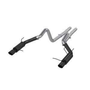 Ford Mustang Performance Exhaust - MBRP - Armor BLK Cat Back Dual Split Rear Exit - Black - `11-`14