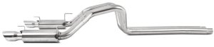 Ford GT Performance Exhaust - Rear - MBRP - Armor Plus Series, Dual Split Rear Exit, Race Version, T409 Stainless Steel - `05-`09