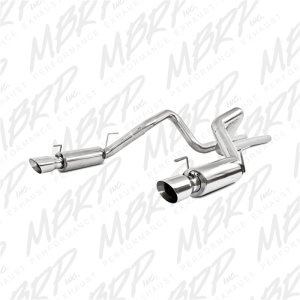 Ford Shelby GT500 Performance Exhaust - Rear - MBRP - Armor Plus Series, Dual Split Rear Exit, Race Version, T409 Stainless Steel - `05-`09 Ford Shelby GT500 Performance Exhaust - Rear - MBRP - Armor Plus Series, Dual Split Rear Exit, Race Version, T409 Stainless Steel - `05-`09