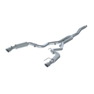 Ford Mustang Performance Exhaust - Dual Split Rear Exit - MBRP - Cat Back, T409 Stainless Steel, Street Version - `15-`18