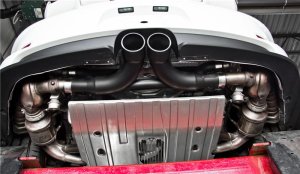 Porsche GT3 Performance Exhaust - Center - MBRP - Armor BLK Series - Black - `14-`19