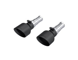 Ram 1500 Performance Exhaust - MBRP - Armor BLK Exhaust Tip, Dual Wall, Angle Cut - Black - `19-`24