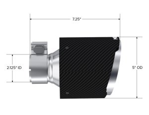 Subaru BRZ Performance Exhaust - MBRP - Carbon Fiber Exhaust Tip, 2.125in ID, 5in OD Out, 7.25in Length, Single Wall Angle Cut - Carbon Fiber - `17-`25 Subaru BRZ Performance Exhaust - MBRP - Carbon Fiber Exhaust Tip, 2.125in ID, 5in OD Out, 7.25in Length, Single Wall Angle Cut - Carbon Fiber - `17-`25