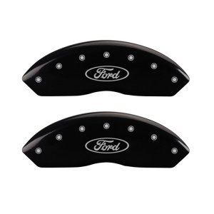 Ford Focus Caliper Covers - Front - MGP - 2 Logo - Black - 2011