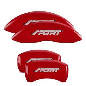 Ford Explorer Caliper Covers - Front + Rear - MGP - Sport - Red - `11-`19