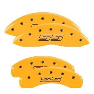 Chevrolet Express 2500 Caliper Covers - Front + Rear - MGP - Engraved Front and Rear: Avalanche SS - Yellow - 2008