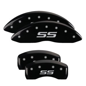 Chevrolet Impala Caliper Covers - Front + Rear - MGP - Monte Carlo style/SS - Black - `06-`09