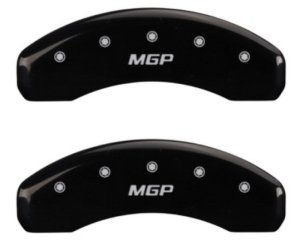 Chevrolet Tahoe Caliper Covers - Rear - MGP - MGP 2 Logo with Silver Characters - Black - `18-`19