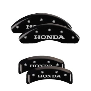 Honda Accord Caliper Covers - Front + Rear - MGP - Engraved 4 Logo - Black - `08-`12