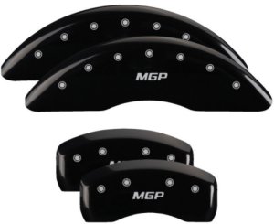 Kia Sportage Caliper Covers - Front + Rear - MGP - Engraved MGP Black Finish Silver Characters - Black - `20-`21
