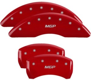 Mercedes-Benz GLE43 AMG Caliper Covers - Front + Rear - MGP - Engraved - Red - `18-`19