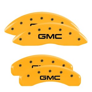 GMC Savana Caliper Covers - Front + Rear - MGP - Yellow - `09-`14