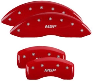 Lincoln Nautilus Caliper Covers - Front + Rear - MGP - MGP Engraved - Red - 2020