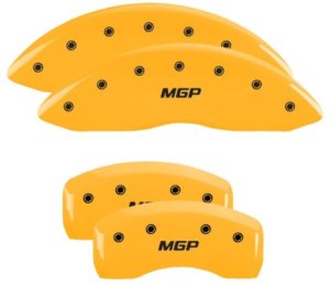 Lincoln Nautilus Caliper Covers - Front + Rear - MGP - Yellow - 2020