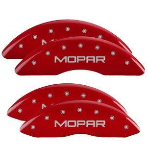 RAM 2500 Caliper Covers - Front + Rear - MGP - MOPAR - Red - `11-`18
