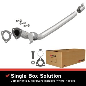 Audi A4 Quattro Performance Exhaust - Front - Magnaflow - BRExhaust Direct-Fit Front Pipe - `05-`08