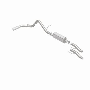 Ford F-150 Performance Exhaust - Magnaflow - Street Series Cat-Back, Single Rear Side Exit - Polished - `11-`14