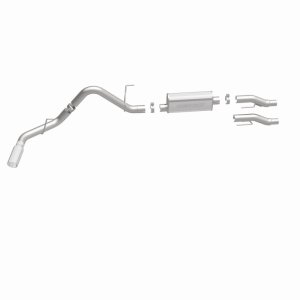 Ford F-150 Performance Exhaust - Magnaflow - Street Series Cat-Back, Single Rear Side Exit - Polished - `11-`14