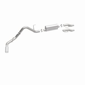 Ford F-150 Performance Exhaust - Magnaflow - Street Series Cat-Back, Single Rear Side Exit - Polished - `11-`14