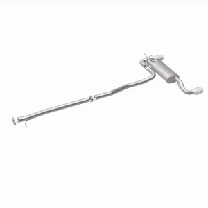 Land Rover Range Rover Evoque Performance Exhaust - Rear - Magnaflow - Touring Series Cat-Back, Dual Split Rear Exit, 2.5 in mandrel-bent piping, 4 in polished double-wall tips, Straight-Through muffler, Stainless Steel - Polished - `12-`19