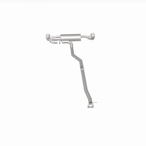 Land Rover Range Rover Evoque Performance Exhaust - Rear - Magnaflow - Touring Series Cat-Back, Dual Split Rear Exit, 2.5 in mandrel-bent piping, 4 in polished double-wall tips, Straight-Through muffler, Stainless Steel - Polished - `12-`19