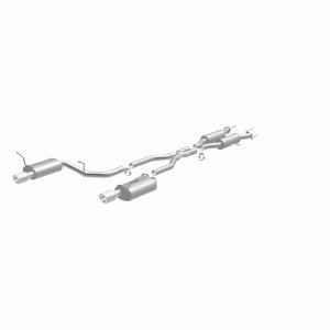 Dodge Durango Performance Exhaust - Rear - Magnaflow - Street Series Cat-Back, Dual Split Rear Exit, 4in Polished Tips, 2.5in Piping, Stainless Steel - Polished - `11-`25