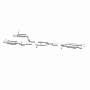 Dodge Durango Performance Exhaust - Rear - Magnaflow - Street Series Cat-Back, Dual Split Rear Exit, 4in Polished Tips, 2.5in Piping, Stainless Steel - Polished - `11-`25